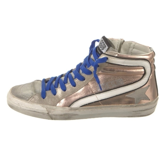 Golden Goose Shoes - Golden Goose High Top Trainers GGB Distressed leather